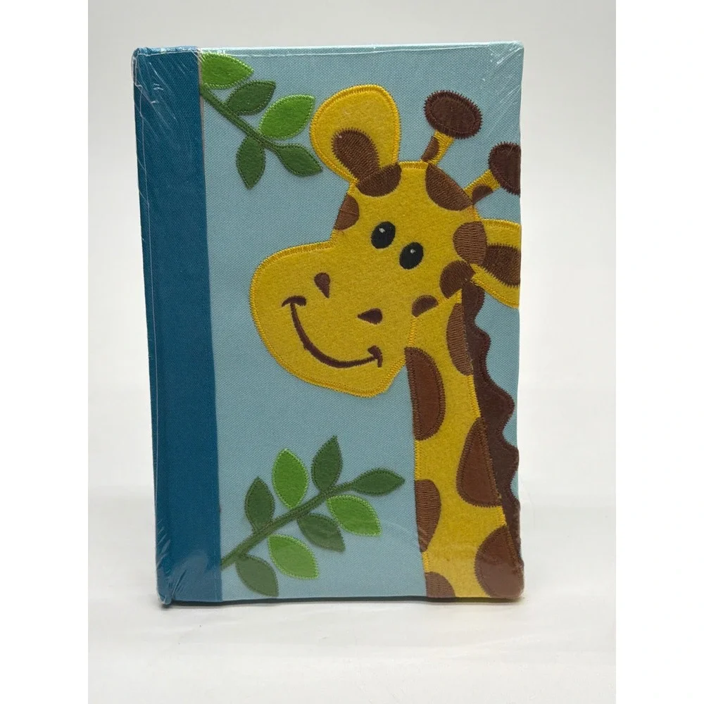 Newclassic‎ Enterprise Giraffe Embroidered Hardcover Journal 80 Sheets Blue Kids